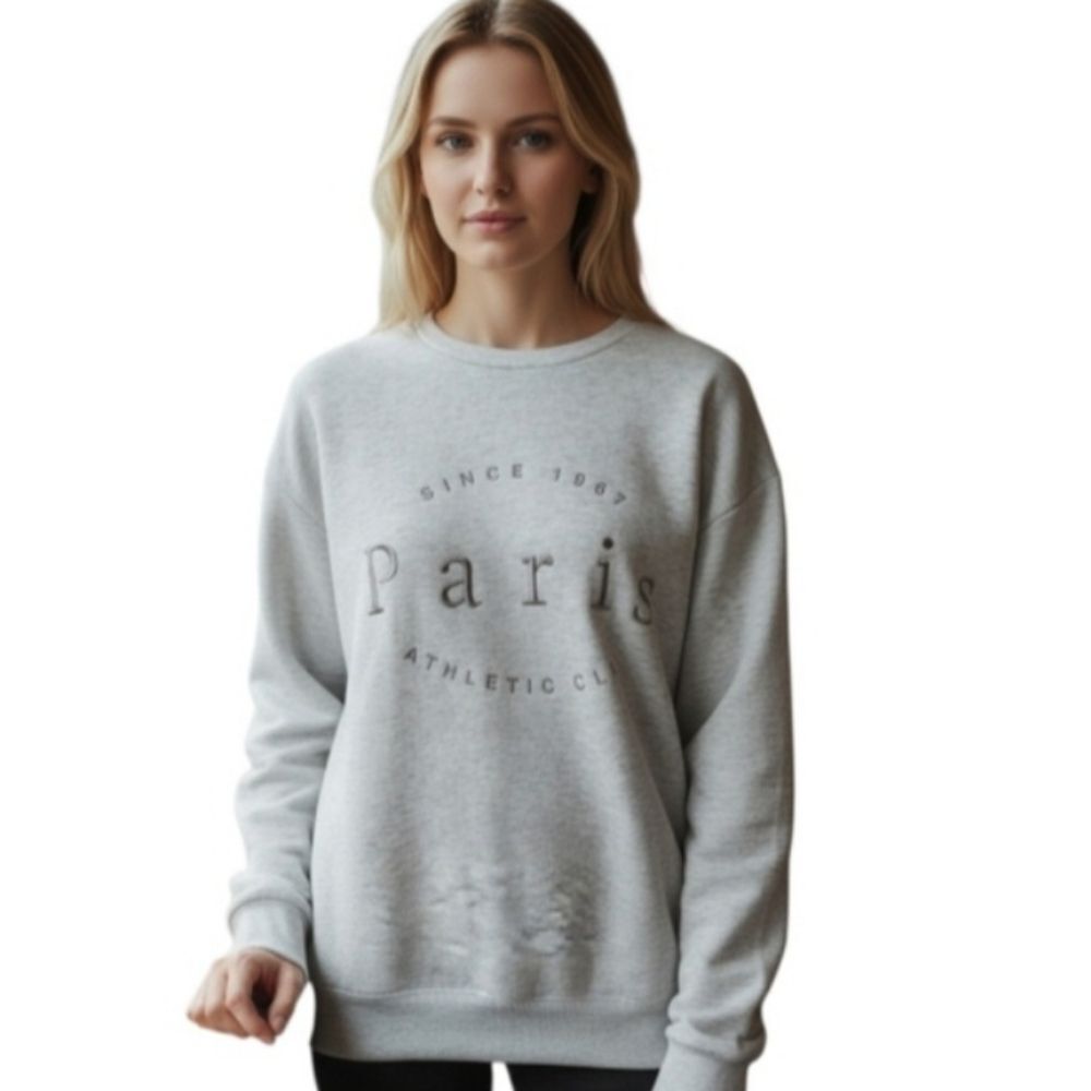 Orange Kiss Gray Paris Sweatshirt Sz.M EUC.